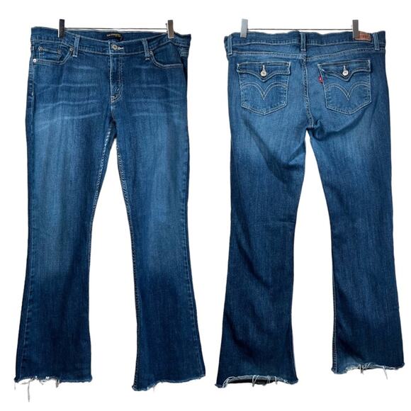 Levi’s Women’s Jeans 524 Superlow Raw Hem Bootcut Low Rise Size Junior’s 17M - Picture 10 of 10